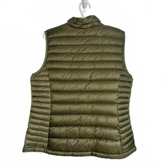 Women's Royal Matrix Olive Green Puffer Vest Medium - Picture 4 of 4